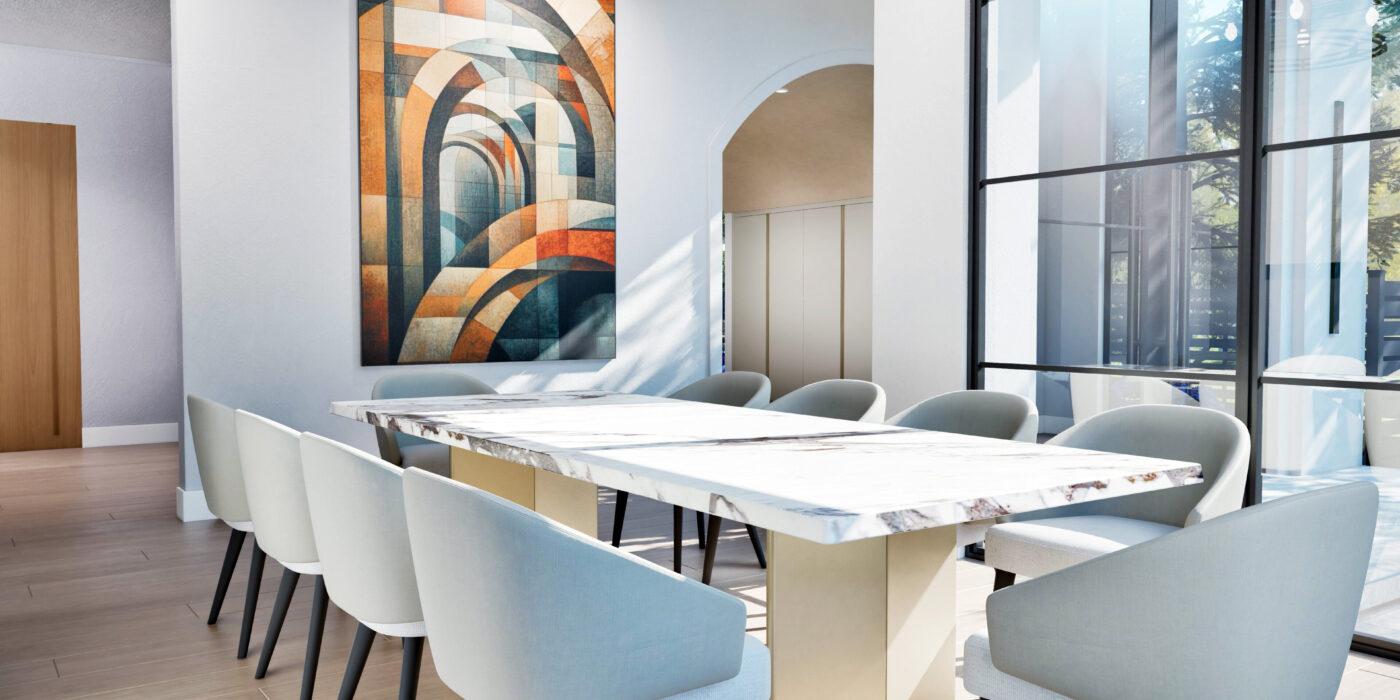 Dining room rendering
