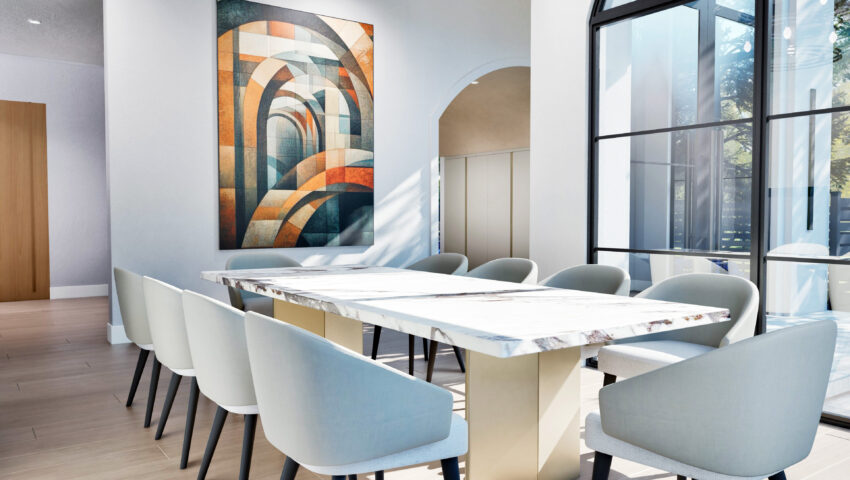 Dining room rendering