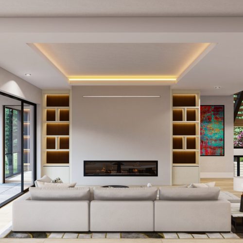 FAMILY ROOM WITH FIREPLACE