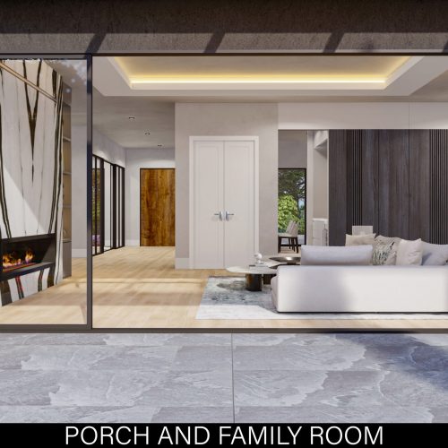 PORCH AND FAMILY ROOM